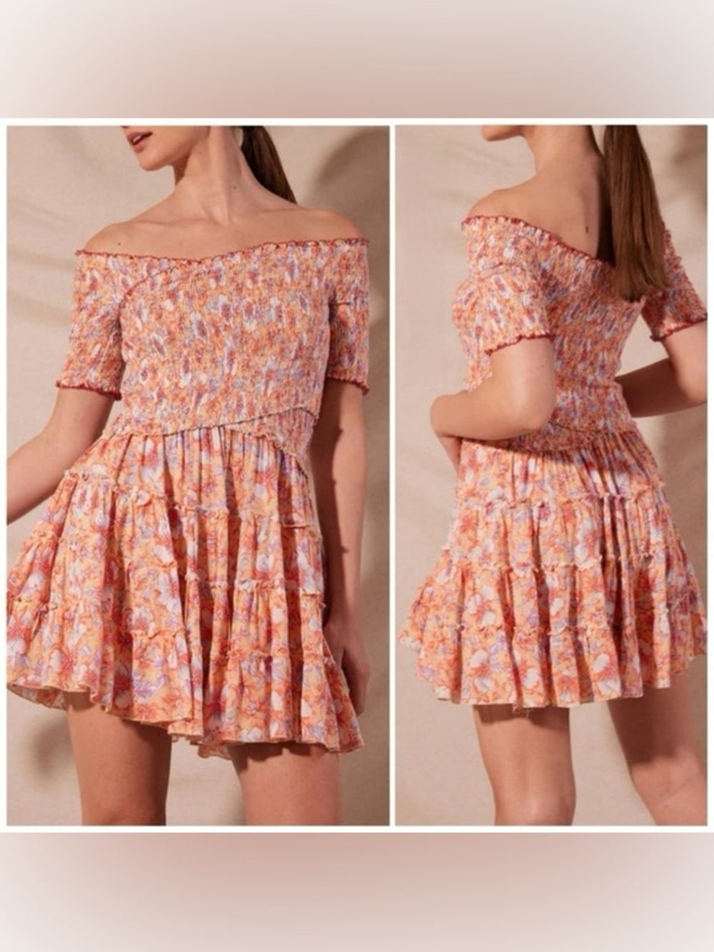 Poupette St. Barth Soledad Floral Mini Dress Size Small